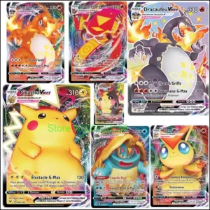 50 100 Pcs Spanish French Pokemon Cards TAG TEAM GX V MAX VMAX Shining Card Game Battle Carte Trading Children Francaise Toy