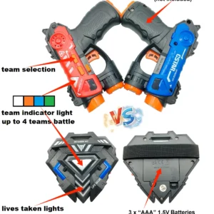 Laser Tag Gun Set Multi-person Battle Party Games Electric Infrared Toy Guns Interactive Teamwork War Game Indoor Outdoor Sports