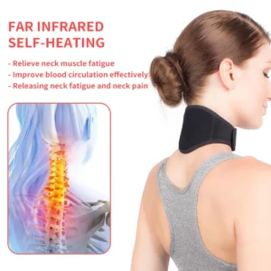 Tourmaline Neck Brace Self-heating Neck Wrap Band Health Care Cervical Spondylosis Pain Relief Magnetic Therapy Neck Pad